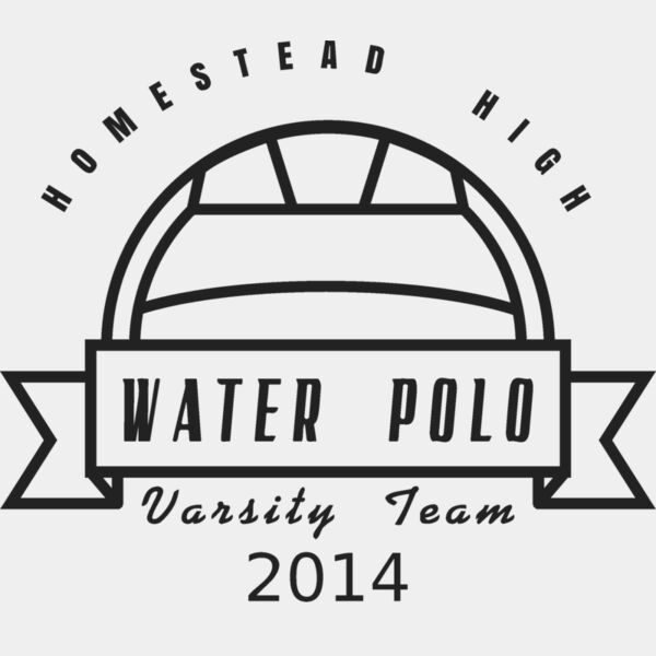 Water Polo Template DNT001 BW Miniaturansicht
