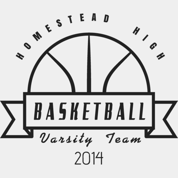 Basketball Template DNT001 BW Miniaturansicht