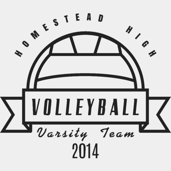 Volleyball Template DNT001 BW Miniaturansicht