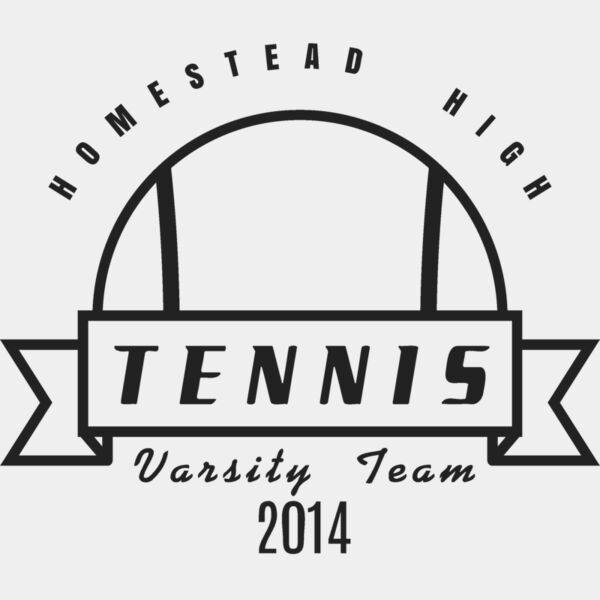 Tennis Template DNT001 BW Miniaturansicht