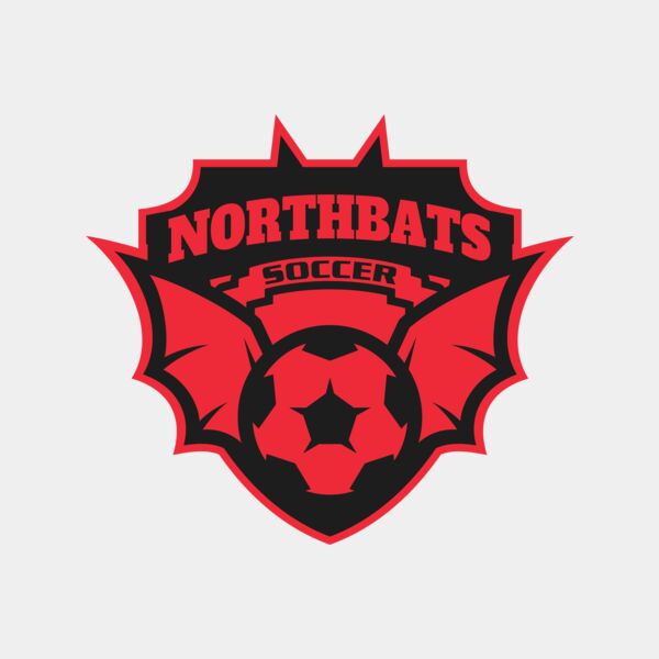 North bats Tournament Soccer logo template Miniaturansicht