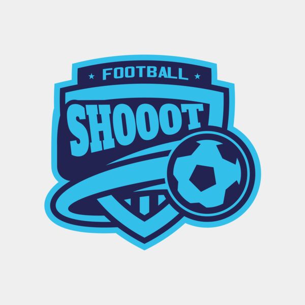 Shoot Football logo template Miniaturansicht