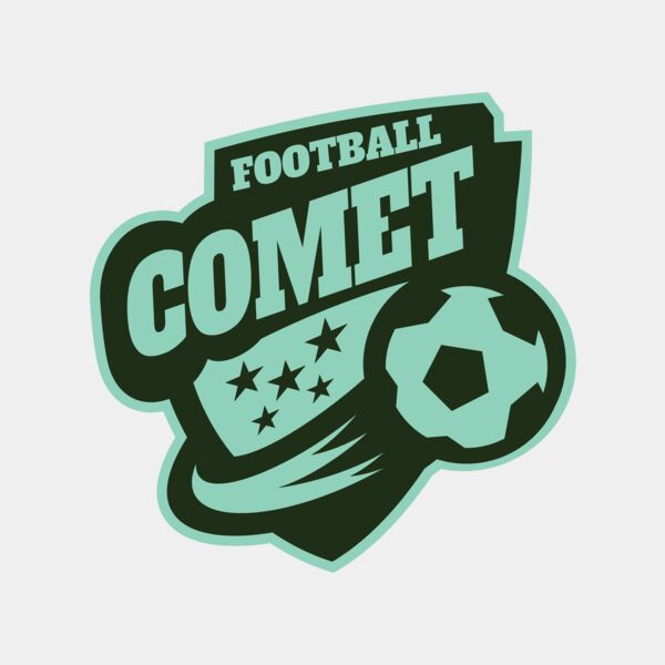 Comet Football logo template Miniaturansicht