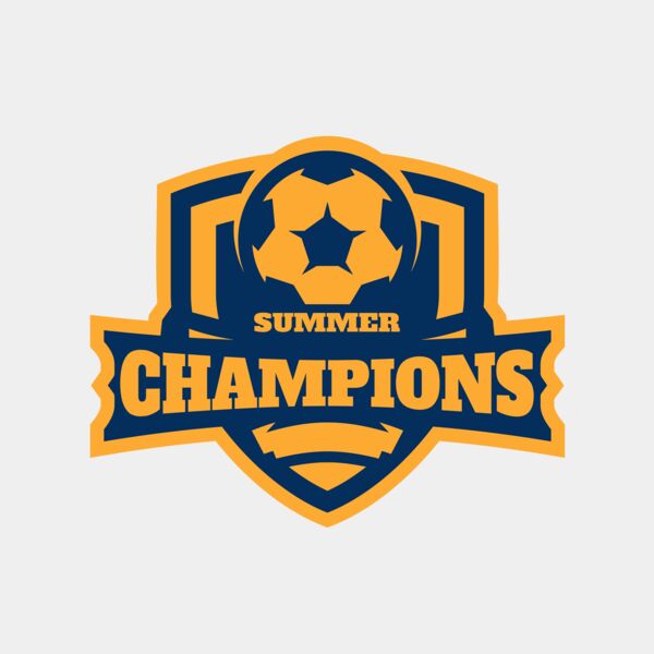 Champions Summer Soccer logo template Miniaturansicht