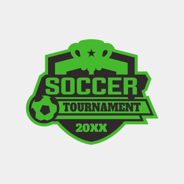 Soccer Tournament logo template 02 Miniaturansicht