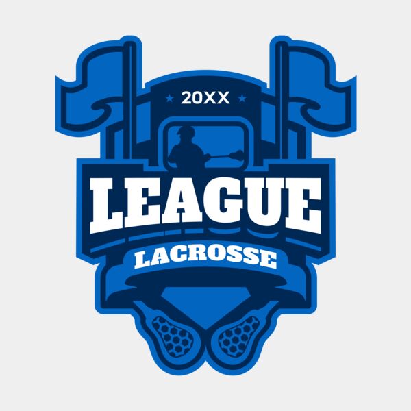 League Lacrosse Logo Template Miniaturansicht