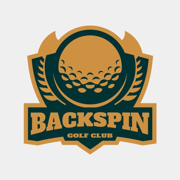 Backspin Golf club logo template Miniaturansicht