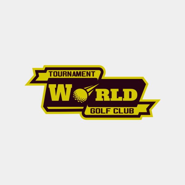 World Tournament Golf club logo template Miniaturansicht