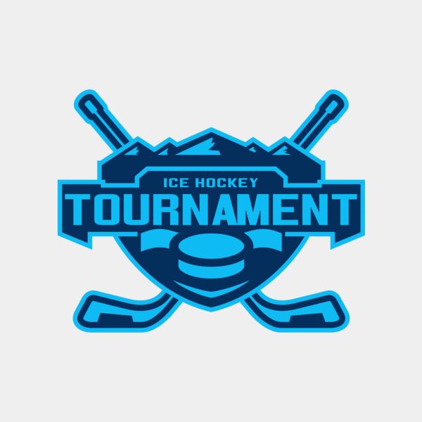 Tournament Ice Hockey logo template Miniaturansicht