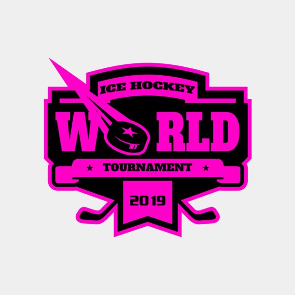 World Ice Hockey Tournament logo template Miniaturansicht