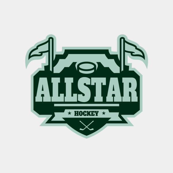 All Star Hockey Tournament logo template 02 Miniaturansicht