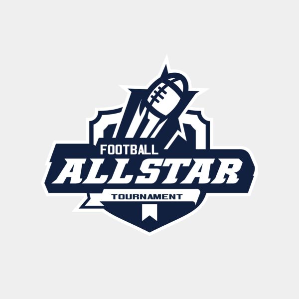 Allstar Tournament Football logo template Miniaturansicht