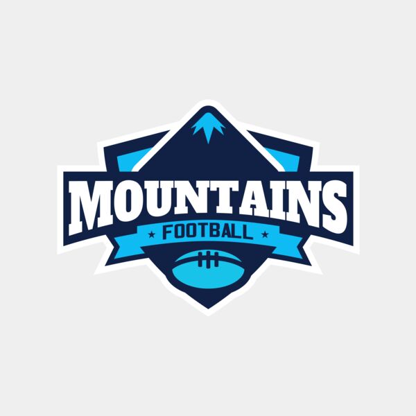 Mountains Football logo template Miniaturansicht