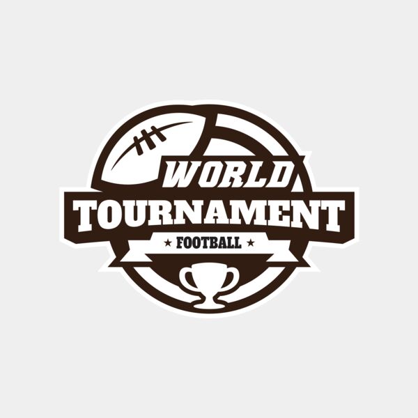World Tournament Football logo template Miniaturansicht
