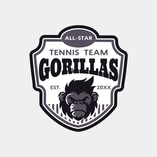 Gorillas Tennis Team 01 Miniaturansicht