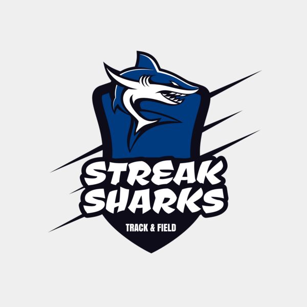 Sharks Track & Field Team Logo 01 Miniaturansicht
