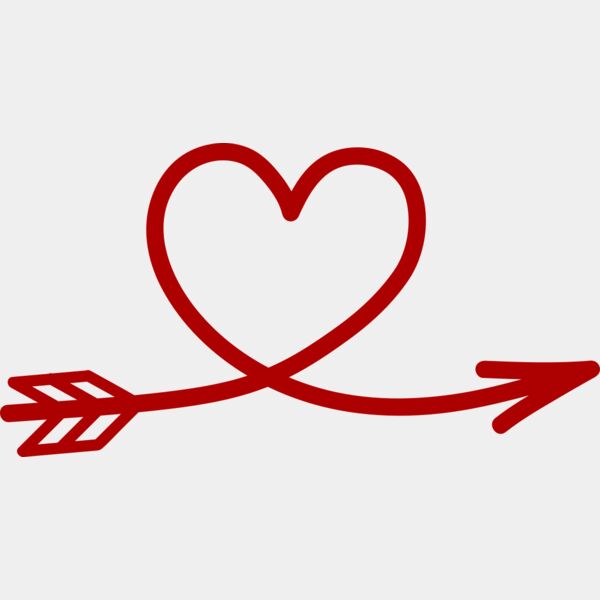 Red heart with arrow Miniaturansicht