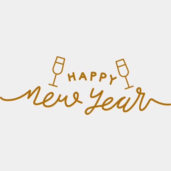 New Year and Wine Glass Miniaturansicht