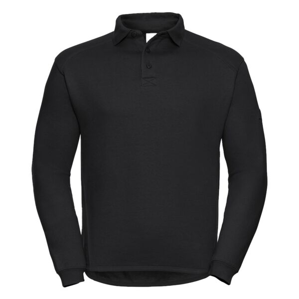 Workwear-Sweatshirt mit Kragen und Knopfleiste | Russell Miniaturansicht